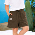 Kids Boys Shorts in Olive with Adjustable Drawcord Waist, Utility Styling & Relaxed Fit