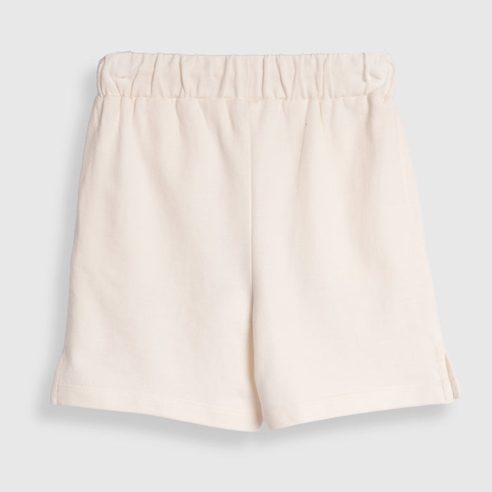 Kids Boys Shorts in White with Soft Comfort Fabric, Drawcord Waist & Regular Fit