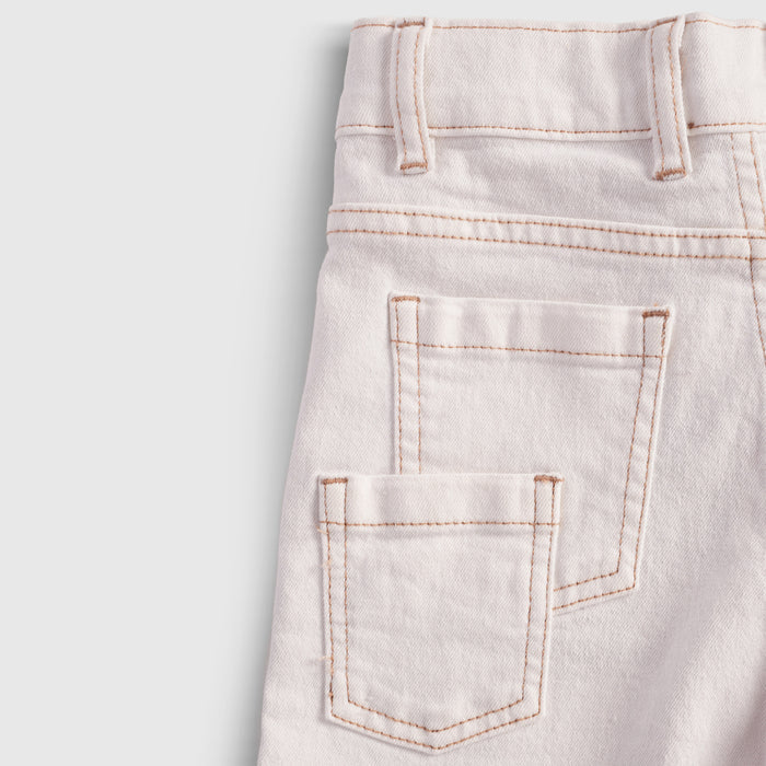 Kids Boys Shorts in White with Soft Fabric & Comfort Fit for Active Wear