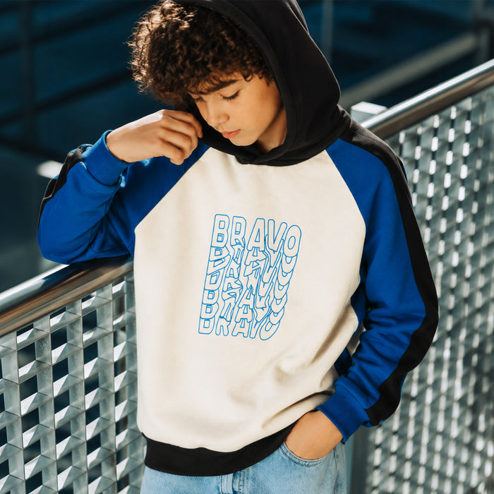 Kids Boys Sweatshirt in Blue with Soft Warm Fabric, Hood Style & Comfortable Fit