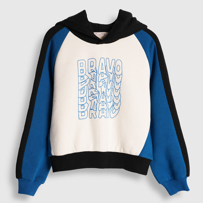 Kids Boys Sweatshirt in Blue with Soft Warm Fabric, Hood Style & Comfortable Fit