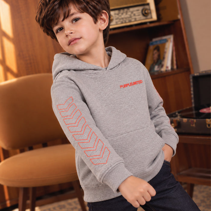 Kids Boys Sweatshirt in Grey Melange with Warm Fabric & Comfortable Casual Winter Styling