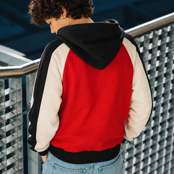 Kids Boys Sweatshirt in Red with Soft Warm Fabric, Hood Style & Comfortable Fit