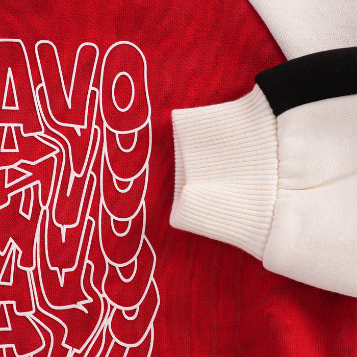 Kids Boys Sweatshirt in Red with Soft Warm Fabric, Hood Style & Comfortable Fit