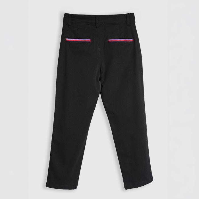 Kids Boys Trousers in Black with Tailored Fit, Smart Pocket Styling & Comfort Fabric
