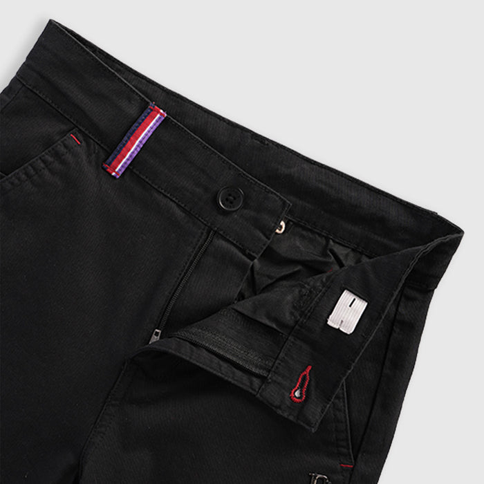 Kids Boys Trousers in Black with Tailored Fit, Smart Pocket Styling & Comfort Fabric