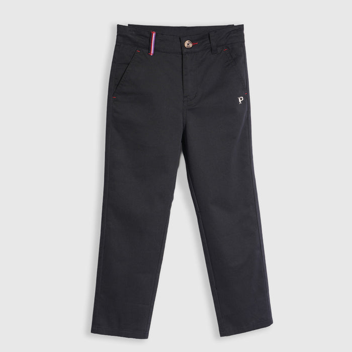 Kids Boys Trousers in Navy Blue with Tailored Fit, Smart Pocket Styling & Comfort Fabric