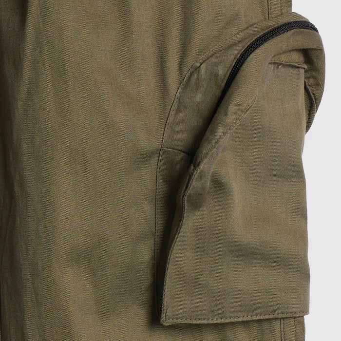 Kids Boys Trousers in Olive with Breathable Comfort Fabric, Cargo Pockets & Relaxed Fit