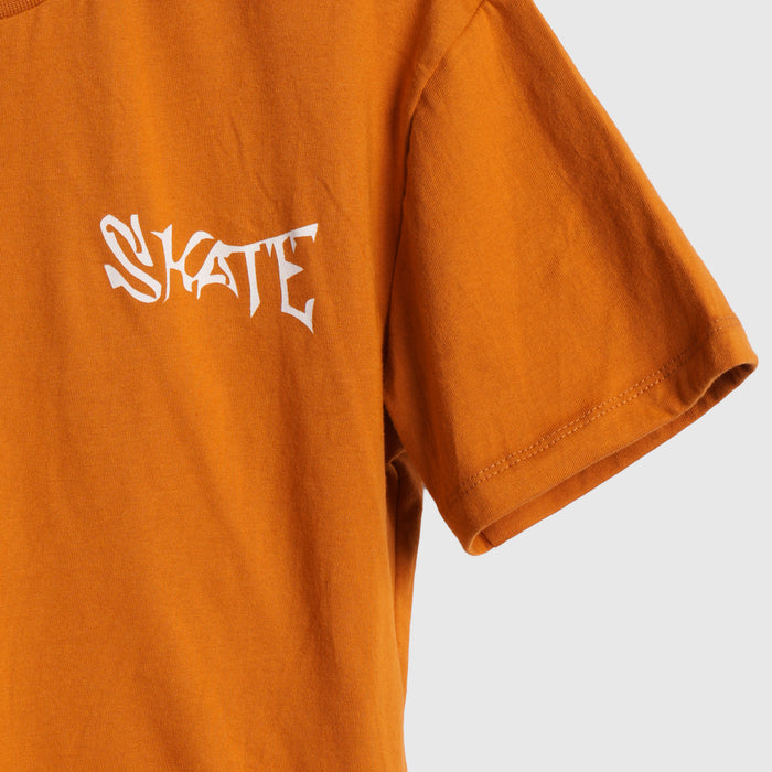 Kids Boys Tshirt in Mustard with Relaxed Fit & Soft Breathable Fabric for Everyday Comfort