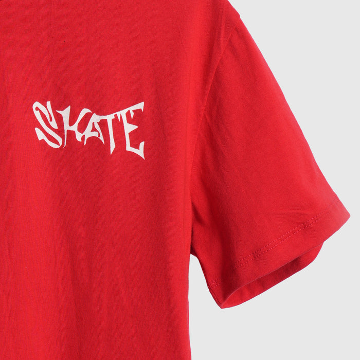 Kids Boys Tshirt in Red with Relaxed Fit & Soft Breathable Fabric for Everyday Comfort