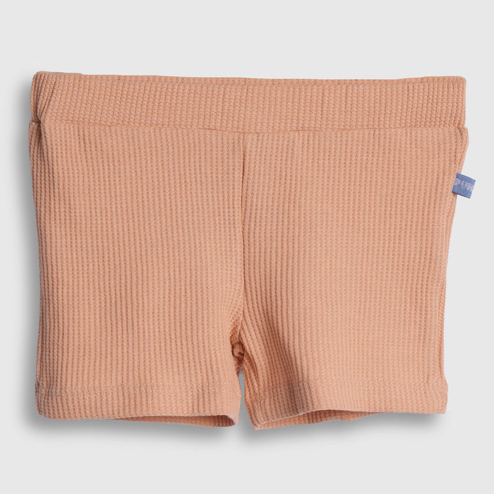 Kids Boys Tshirt Shorts Set in Beige with Soft Cotton Fabric, Comfort Summer Wear