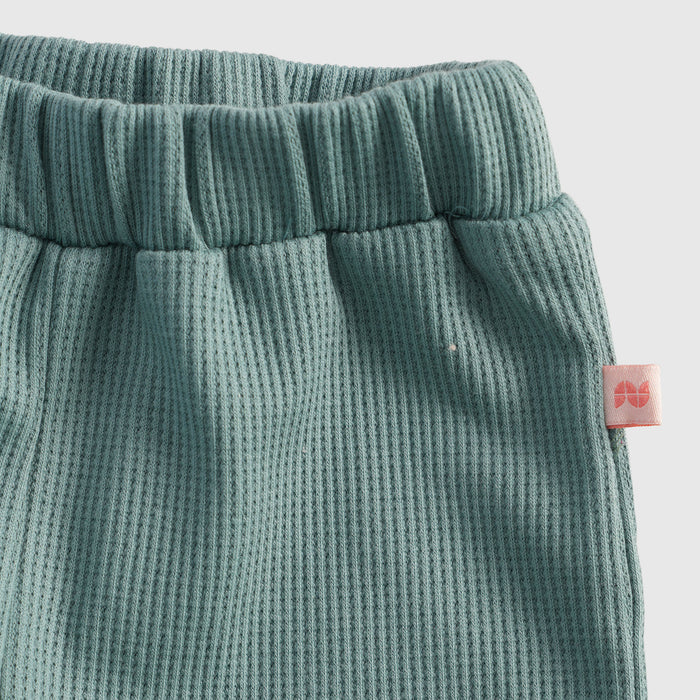 Kids Boys Tshirt Shorts Set in Light Teal with Soft Cotton Fabric, Comfort Summer Wear