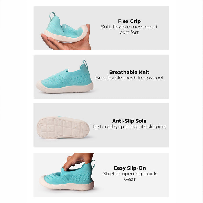 Kids Girls Aqua Casual Shoes with Soft Sole & Anti-Slip Grip