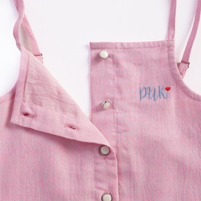 Kids Girls Coord Set in Pink with Ruffle Crop Top & Matching Skirt Styling for Comfort Wear