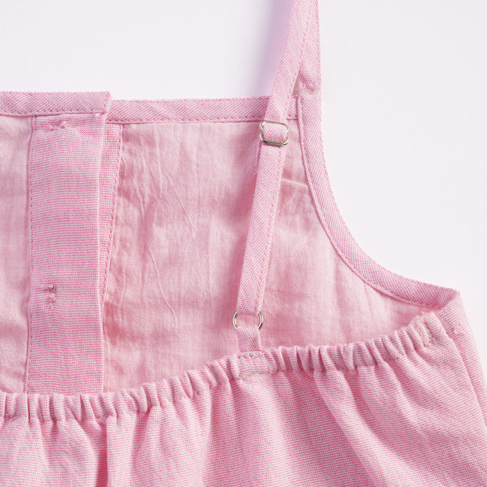 Kids Girls Coord Set in Pink with Ruffle Crop Top & Matching Skirt Styling for Comfort Wear