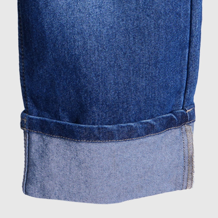 Kids Girls Dark Blue Denim Classic Comfort Fit Jeans