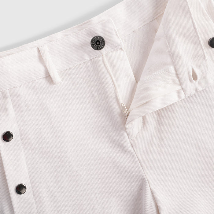 Kids Girls Denim Shorts in White with Stud Detail & Comfortable Fit for Daily Casual Wear