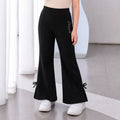 Kids Girls Flare Lower in Black with Soft Stretch Fabric for Everyday Comfort & Style