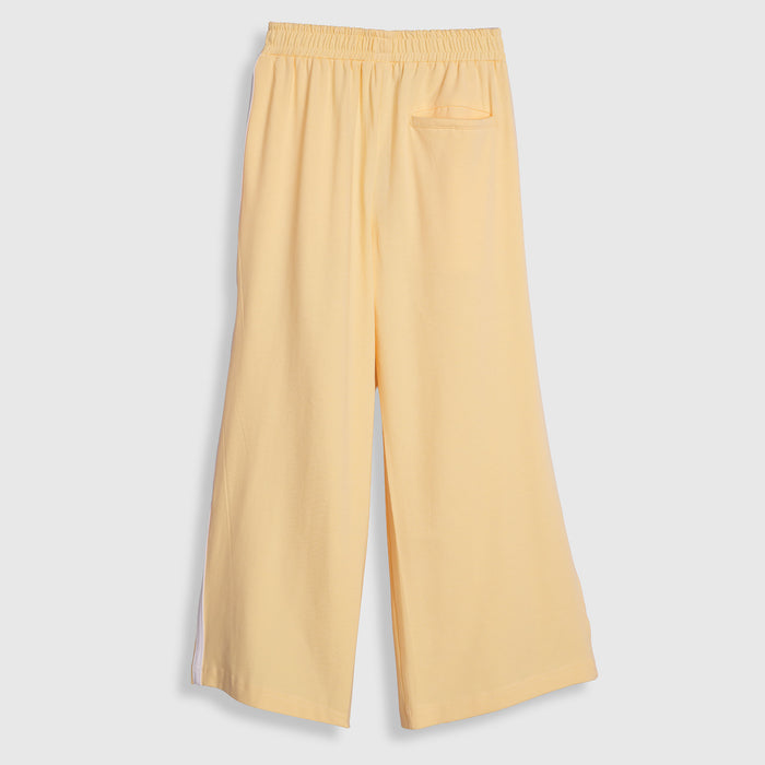 Kids Girls Lower in Light Yellow with Soft Breathable Fabric and Relaxed Fit for Daily Wear