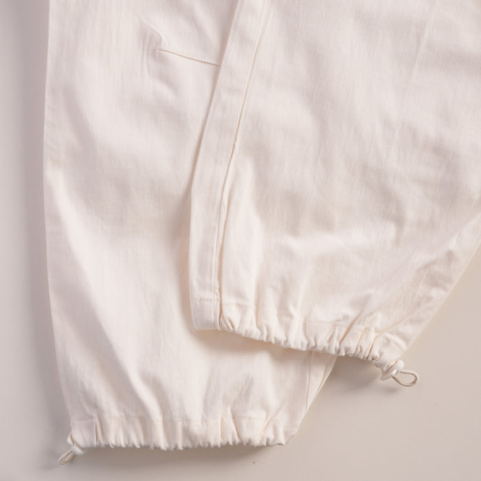 Kids Girls Lower in Off White with Cargo Pockets and Relaxed Utility Fit for Active Wear