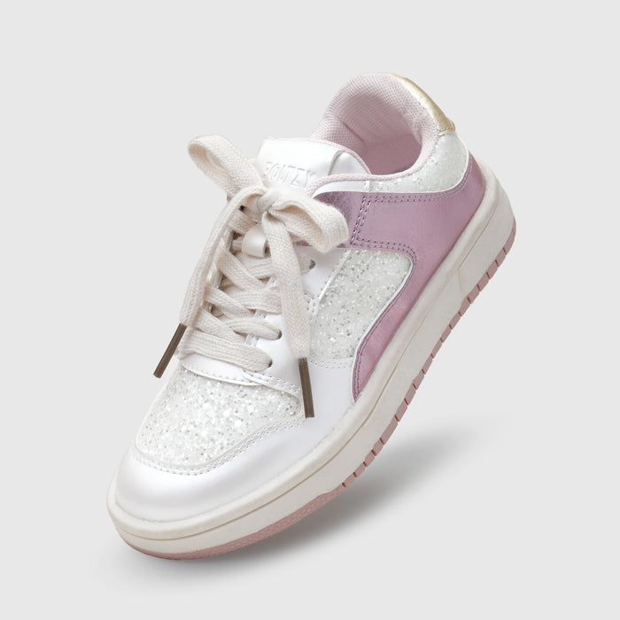 Kids Girls Pearl Sports Shoes Glitter Lightweight EVA Sole