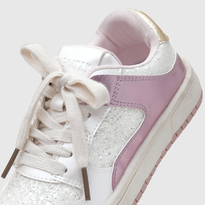 Kids Girls Pearl Sports Shoes Glitter Lightweight EVA Sole