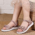 Kids Girls Sandals Plum Minimal Strap Design with Easy Fit & Lightweight Comfort