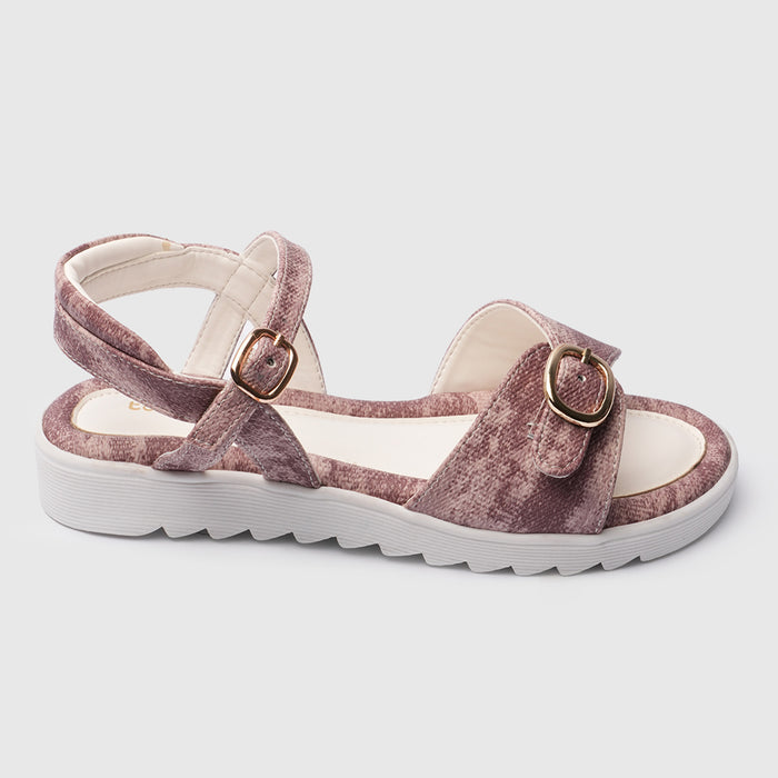 Kids Girls Sandals Plum Minimal Strap Design with Easy Fit & Lightweight Comfort