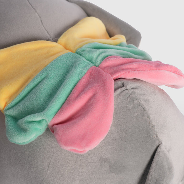 Kids Grey Elephant Soft Toy Plush for Soft Play with Dreamy Pastel Wings
