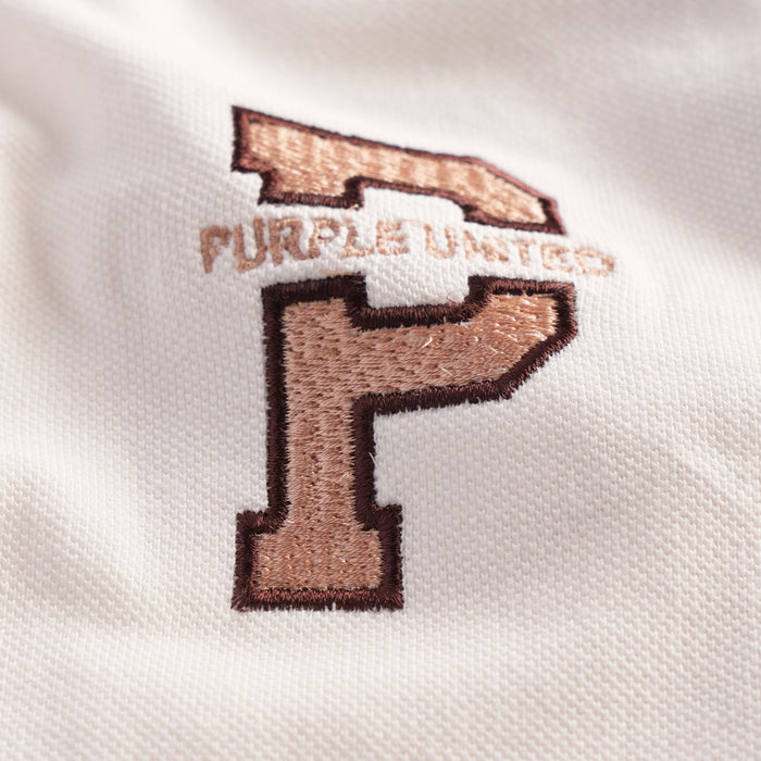 Kids Polo Tshirt in Brown with Colorblock Panels, Half Zip Collar & Soft Fabric Comfort