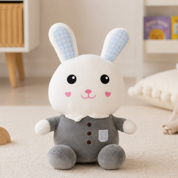 Kids Unisex Grey Bunny Plush Toy with Ultra Soft Feel for Playtime & Happy Snuggle Fun