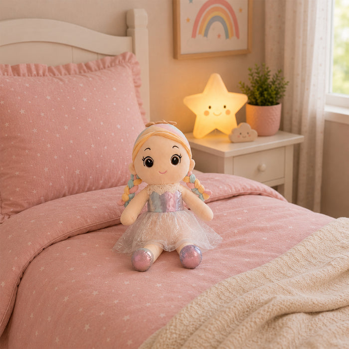 Kids Unisex Princess Doll Soft Toy with Ultra Soft & Pastel Plush Fabric for Playtime Fun