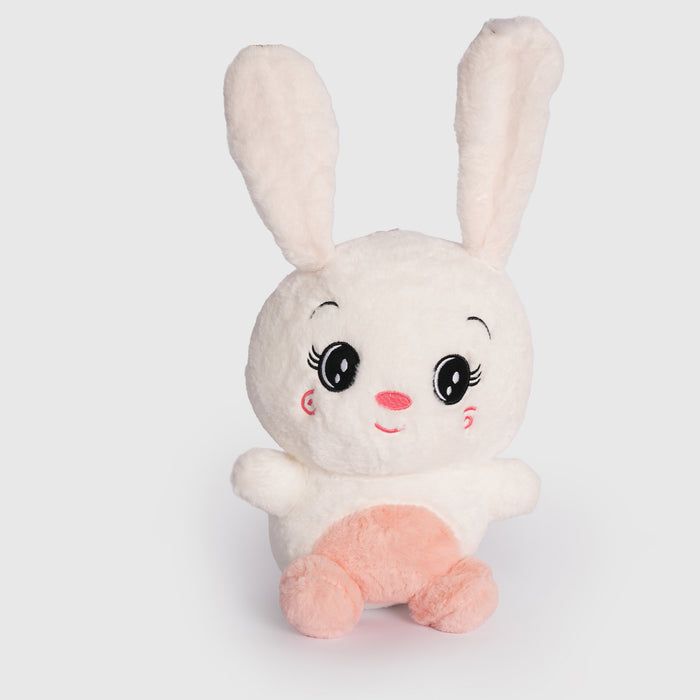 Kids Unisex Rabbit Soft Toy in White with Ultra Soft Plush Fabric for Playtime & Fun Moments