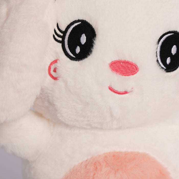 Kids Unisex Rabbit Soft Toy in White with Ultra Soft Plush Fabric for Playtime & Fun Moments