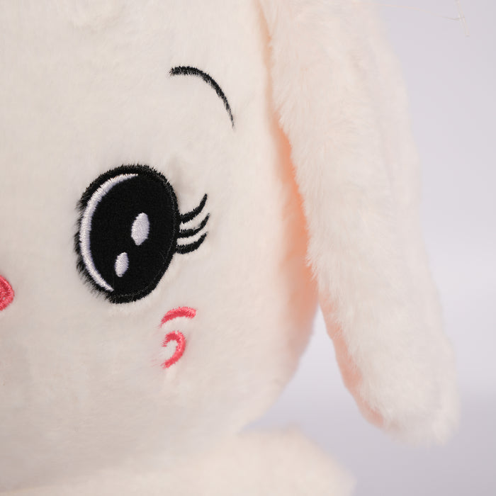 Kids Unisex Rabbit Soft Toy in White with Ultra Soft Plush Fabric for Playtime & Fun Moments