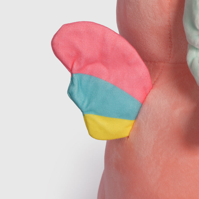 Kids Unisex Unicorn Soft Toy with Plush Fabric & Rainbow Wings Snuggle Buddy for Playtime