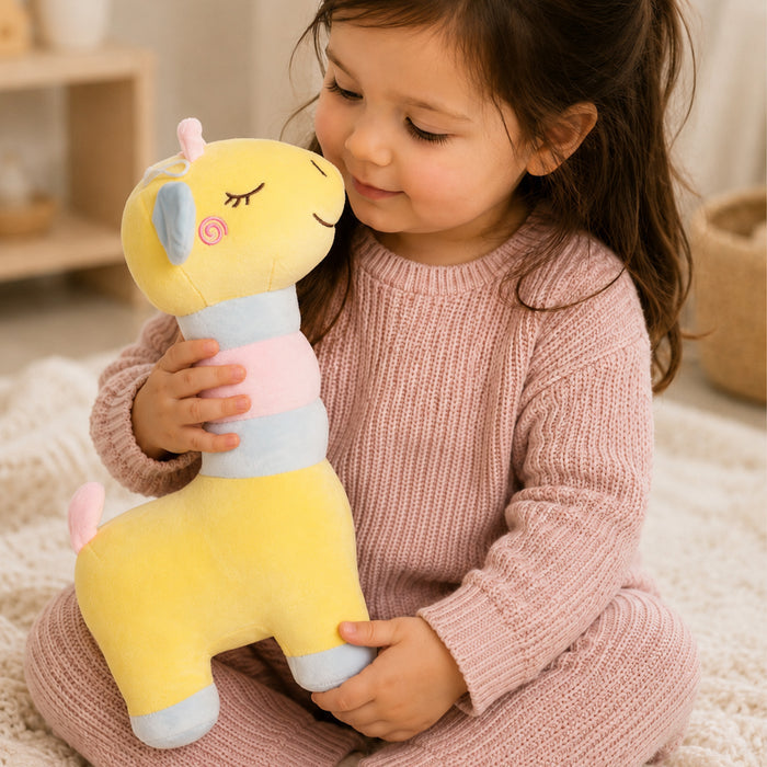Kids Unisex Yellow Giraffe Plush Soft Toy with Ultra Soft Feel for Playtime & Cuddle Fun