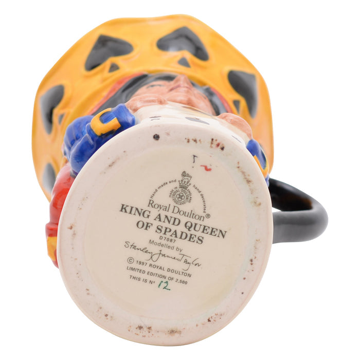 King Queen Of Spades Toby Jug