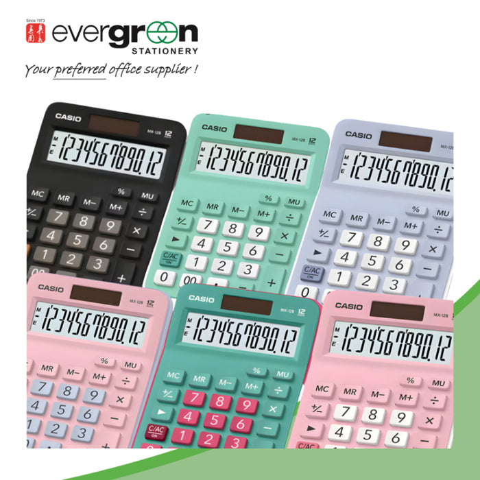 LIMITED QUANTITY Casio Mini Desk - 12 Digts MX-12B Calculator