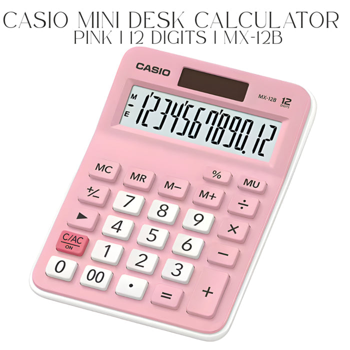 LIMITED QUANTITY Casio Mini Desk - 12 Digts MX-12B Calculator