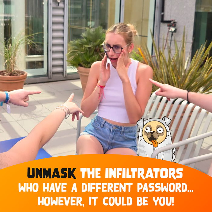 Little Secret marketing graphic: unmask the infiltrators among the players