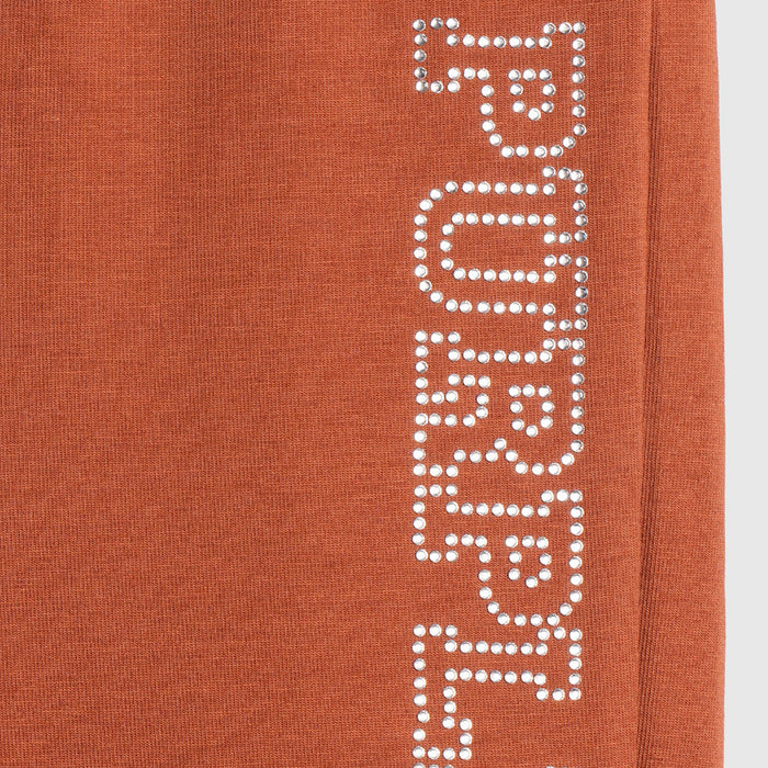 Lower for Girls in Brown Flared Fit with Soft Stretch Fabric & Elastic Waist Summer Wear