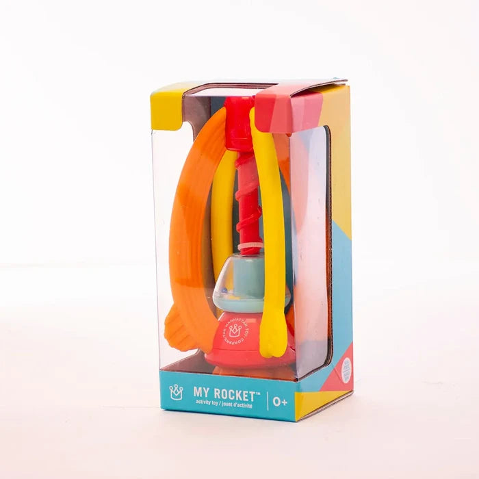 Manhattan My Rocket Baby Rattle & Teething Toy-MT216760-Pumpkin Pie Kids Canada