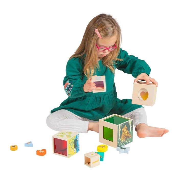 Manhattan Toy Enchanted Forest 12pc Wooden Stacking Set-MT164110-Pumpkin Pie Kids Canada