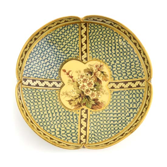 Marqueterie Footed Bowl