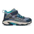 Merrell Moab Speed 2 Mid WP Hiker - Stone/Blue/Turquoise-MK167911 11 M-Pumpkin Pie Kids Canada