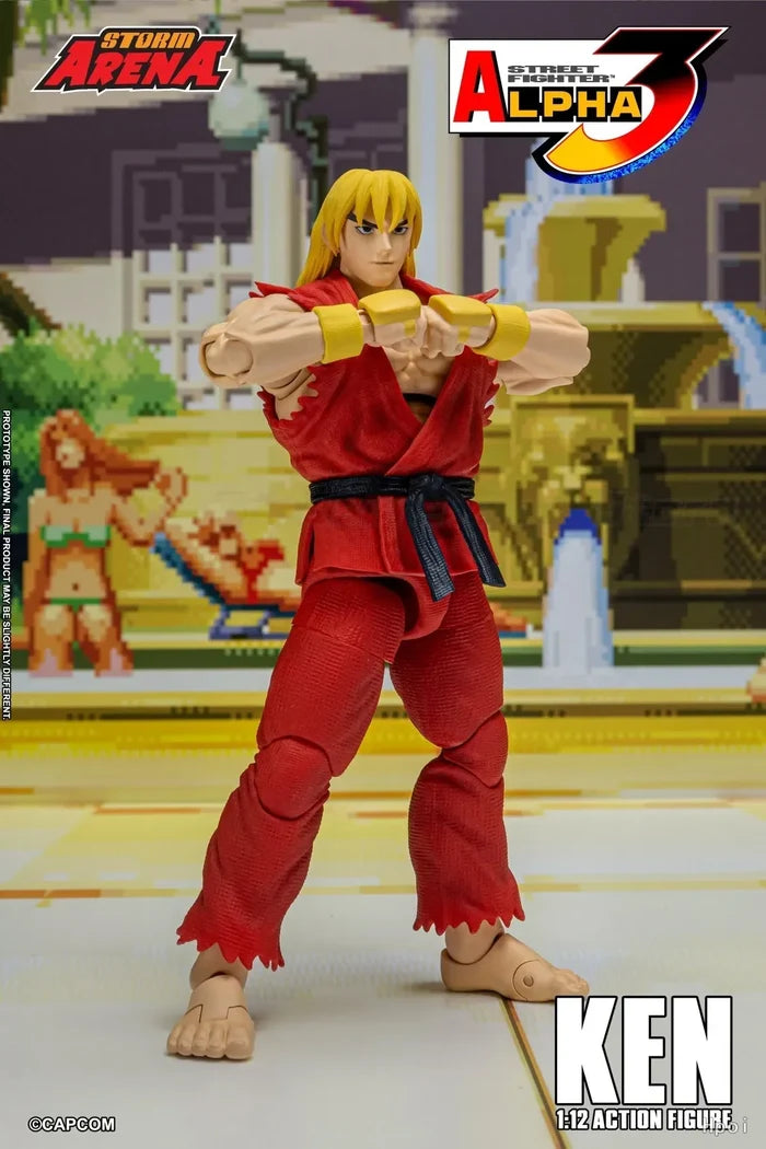 【MT】Storm Collectibles Street Fighter Alpha 3 Ken Masters 1/12 Anime Figures