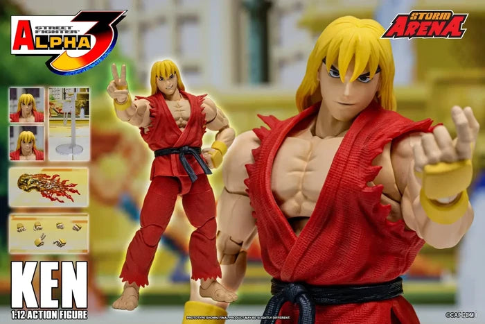 【MT】Storm Collectibles Street Fighter Alpha 3 Ken Masters 1/12 Anime Figures