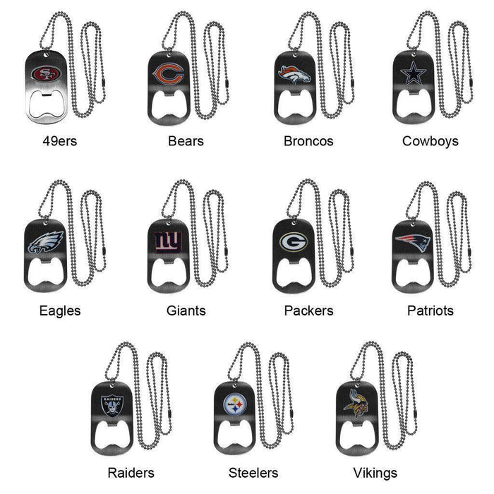 NFL Personalized Necklace Bottle Opener-Bottle Opener-JDS Marketing-Top Notch Gift Shop