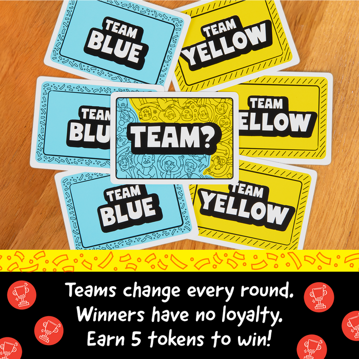 No Loyalty team cards; teams change every round